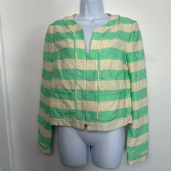 NWOT THAKOON Multicolor Striped Jacket, SIZE 6, Textured, Blazer, Designer, NWOT - Picture 3 of 10